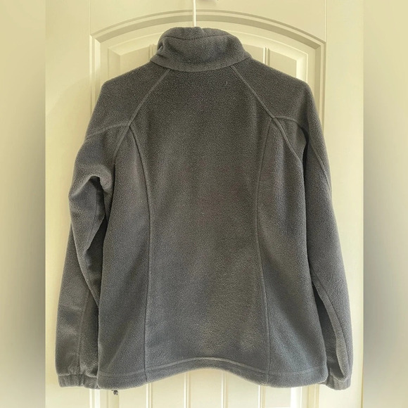 Columbia Black Fleece Jacket w/ Pink Breast Cancer Ribbon Women’s Size Medium - Picture 2 of 15